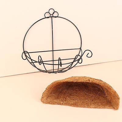 Flowerpot Iron Coco Coir Liner Hanging Diy Garden Hanging Planters Wall Baskets Half Round Plant Holder Case Home Decoration