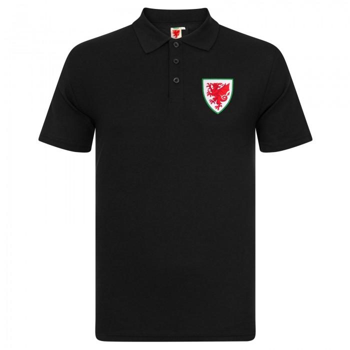 Wales Cymru Mens Crest Polo Shirt