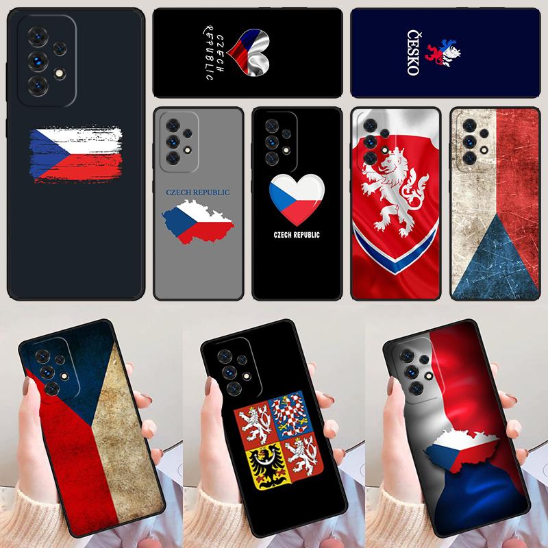 Czech Republic Flag phone case For Samsung Galaxy A42 A31 A40 A51 A71 A32 A80 A91 A52 A72 A73 A20e A21S A50 A70 A11 A12 Cover