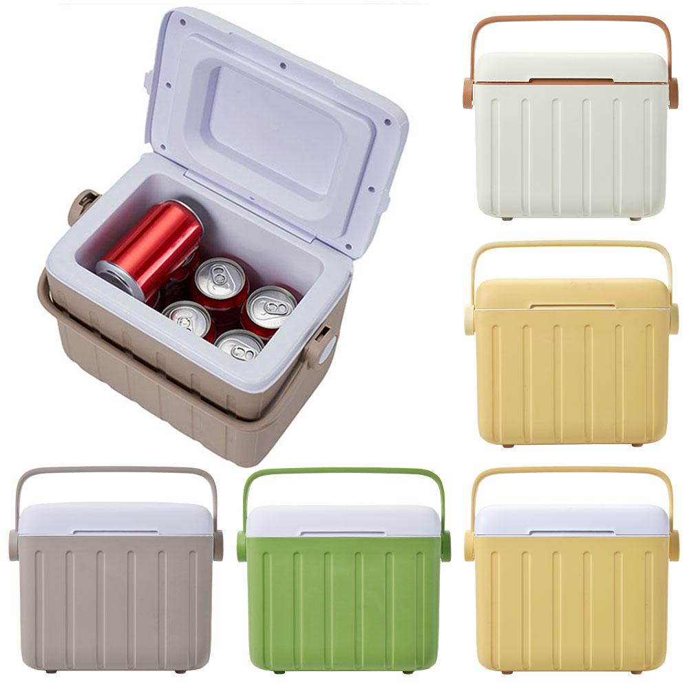 5/6L Portable Outdoor Incubator Large Capacity Food Storage Box Cooler Ice Bottle Cooler Mini Fridge Camping Refrigerator