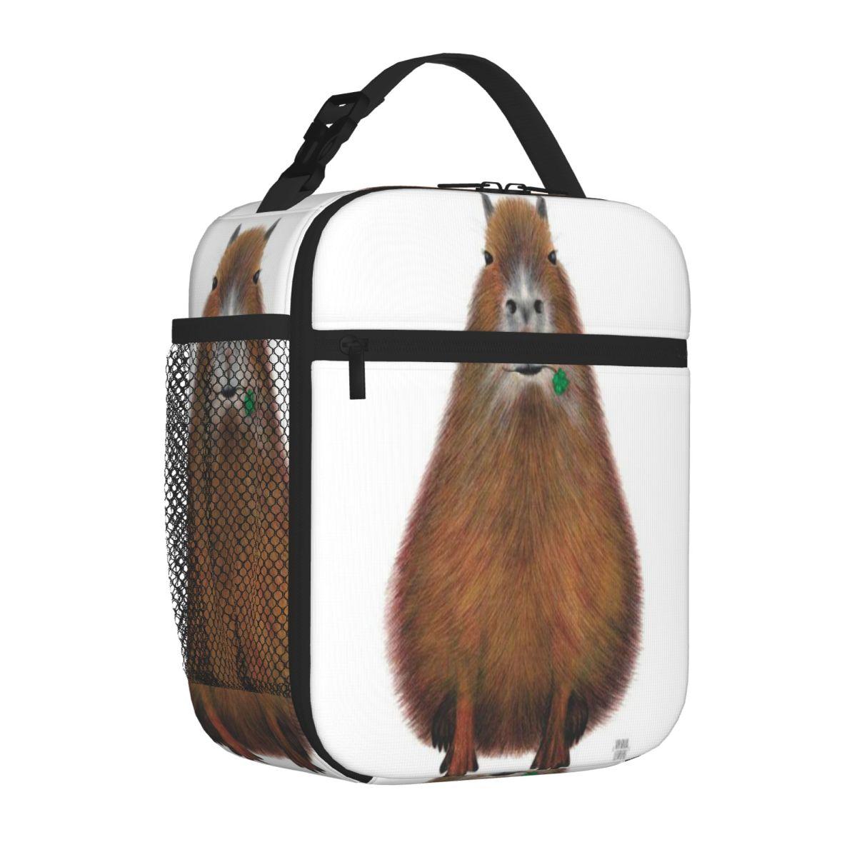 Bestselling Capybara High Quality Hand Made Illustration Picnic Style Small Lunch Bag Cycling Trip Shoulder Lunch Bag One Size