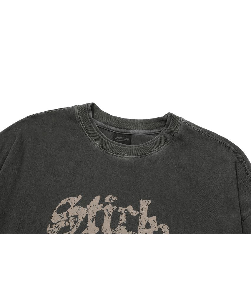 CPGN STUDIO Willy Layered Pigment Long Sleeve Smoke Black