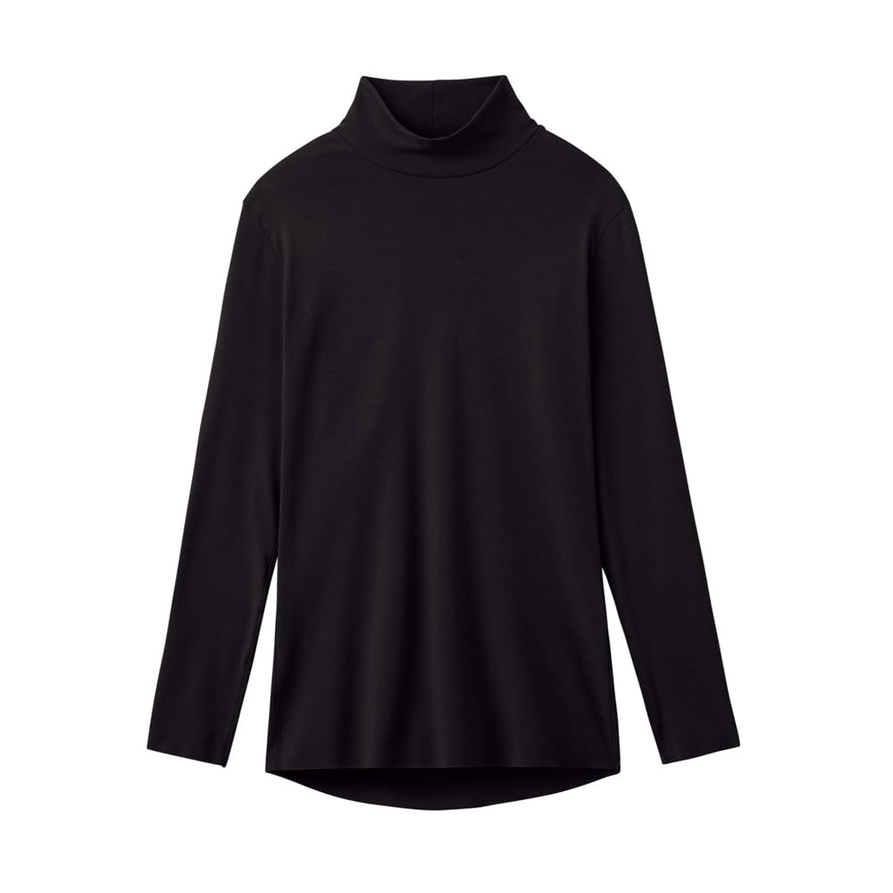 

Gunze HOTMAGIC MH7845P Long Sleeve Cotton Fleece High Black Women s Innerwear, Blend, Lining, Moisture-Wicking, Heat-Generating, Neck,