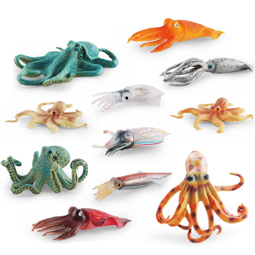 Simulation Marine Animal Squid Model Arrow Stone Octopus Octopus Squid Submarine Creature Decorative Ornament