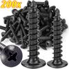 Thread Self-Tapping Flat Pan Screws Carbon Steel Phillips Recessed Truss Screws Furniture Mounting Screw for Sheet Metal Wood