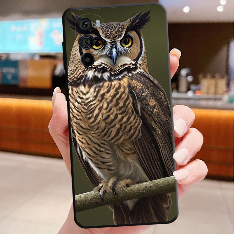 Phone Case For Motorola Edge 50 40 Pro 60 50 40 30 Ultra Neo Fusion Moto G Play G Stylus G Power G Owls Animal