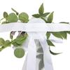 Chiffon Ribbon Artificial Flower Chair Decorations Pew Flowers  Wedding Ceremony