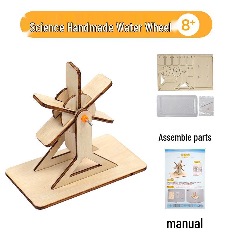 DIY Water Wheel Science Experiment Kit for Kids - Physics & Technology Learning Toy