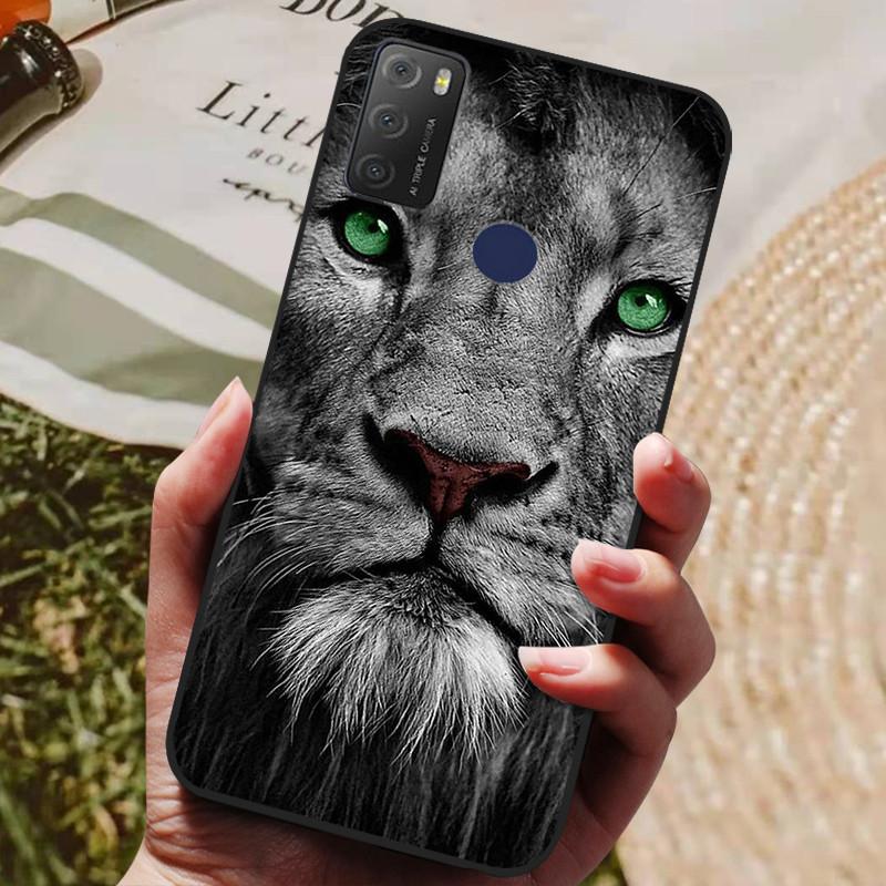For TCL 20Y 20E 6125F Case Silicone Soft TPU Phone Cover for TCL 20Y 6156D Case Bumper for TCL20Y TCL20E Flower Animals Coques
