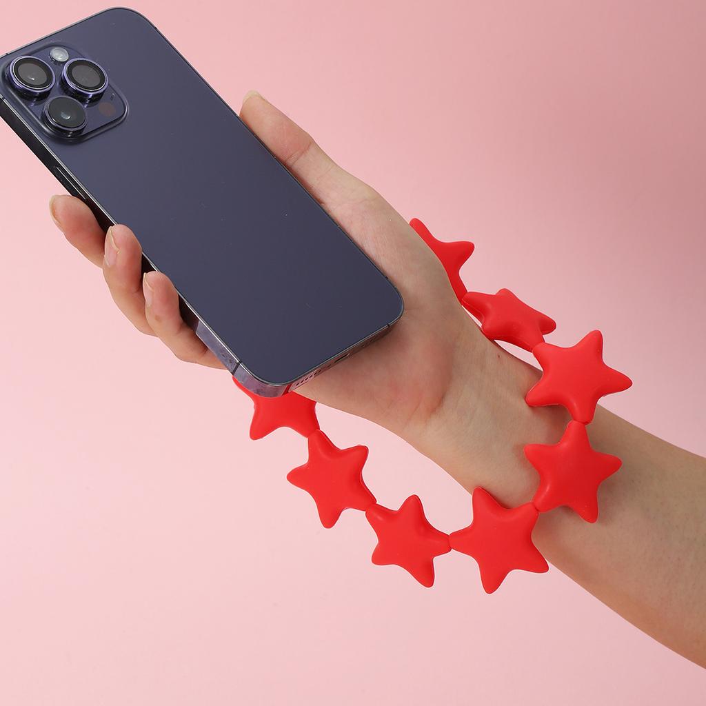 Cute Cartoon Star Pendant Keychain Silicone Colorful Stars Woman Key Chain For  Men Women Bag Charm Accessories Gifts