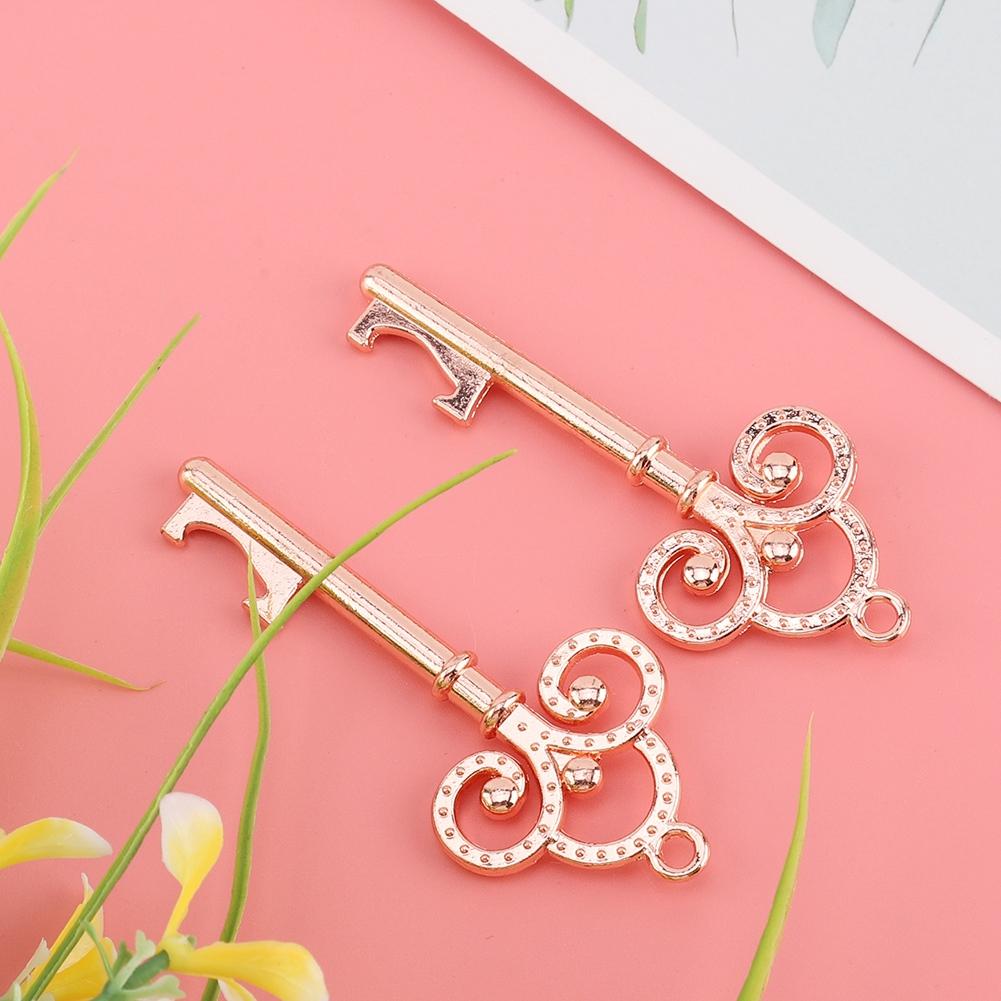 Wedding Pendant Skeleton Keys Opener Guest Wedding Gifts And Party Gifts 20pcs(Rose Gold)