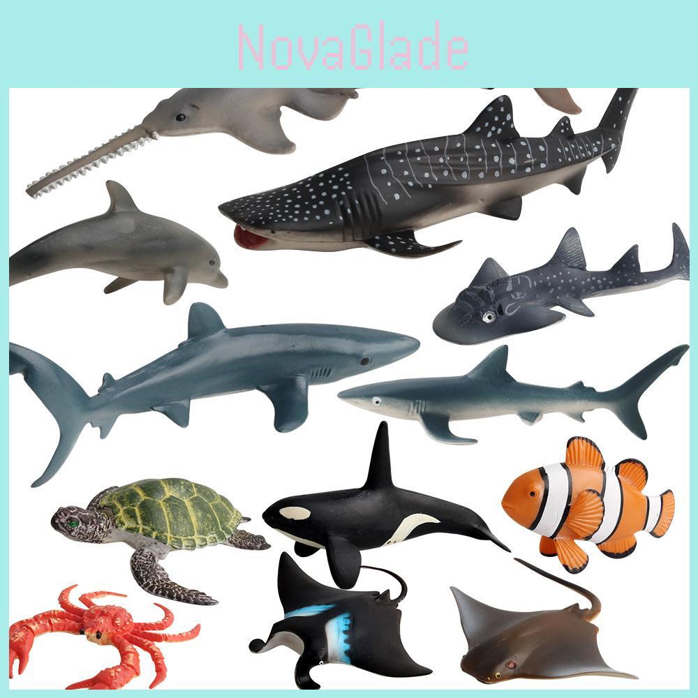 Squalo Tartaruga Pesce Pagliaccio Granchio Orca Animale Marino Modello Ornamento Per Decorazione Acquario