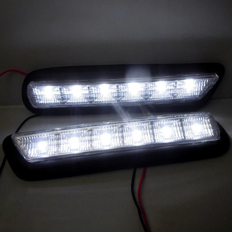 LED Car Light 2Pcs/Pair LED Fog Lamps Daytime Running Light Car Accessories Fit For Mitsubishi Outlander SPORT RVR ASX 2010-2012