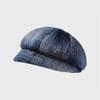 Thick Fisherman Hat Women's Autumn Winter Gradient Octagonal Hat British Vintage Warm Hat