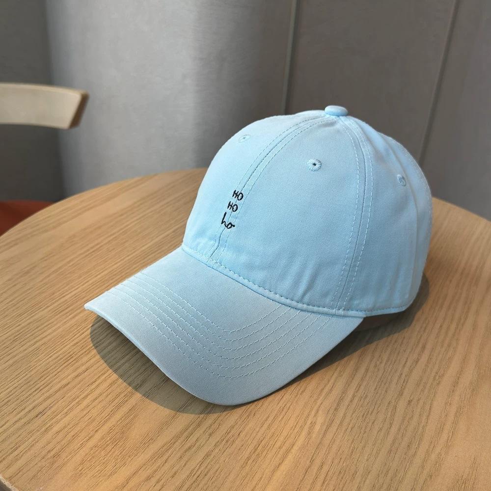 Year Small Letter Embroidered Soft Top Baseball Cap Children TH Home Thin Breathable Face Small Simple Couple Cap