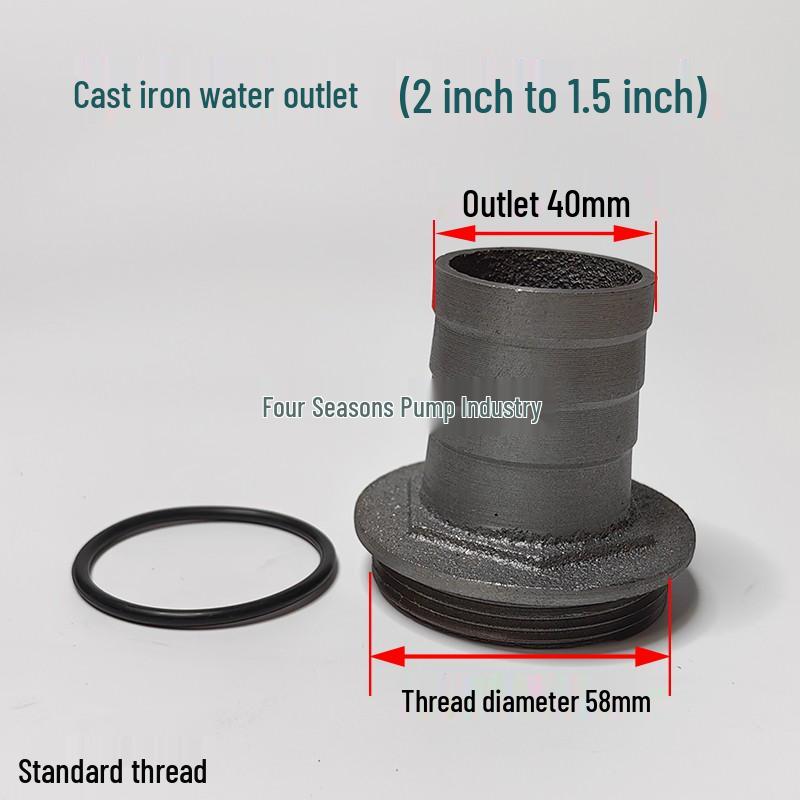 2-inch To 1-inch Cast Iron Elbow for Submersible Water Pump
