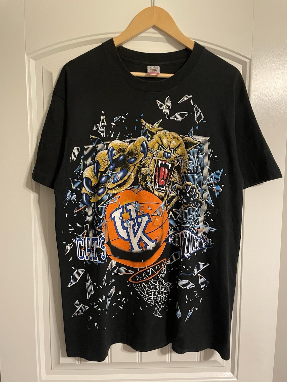 Vintage Kentucky Wildcats Shattered T Shirt Size L Unisex T-Shirt M