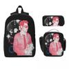 Harrys Styles Kiss All The Time Kids Backpack Lunch Box Pencil Boxes for Boys Girls Backpacks Lightweight School Bag Bookbag Set
