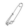 10Pcs Stainless Steel Longline Branch Hangers Snap Clip Tuna Clamp Fishing Tackle 2.6X100mm