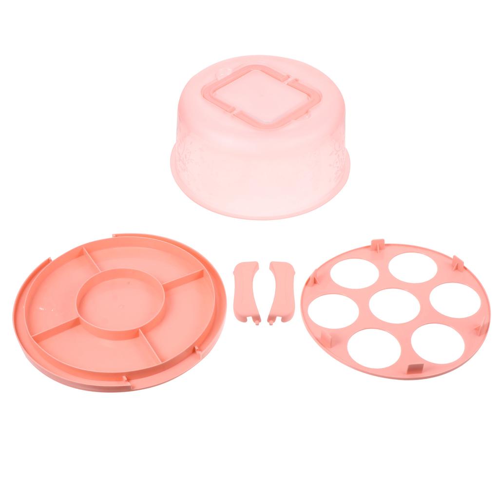 1 Set Handheld Plastic Cake Box Transparent Reusable Baking Storage Case Portable For Birthday Dessert Wrapping Packaging Home