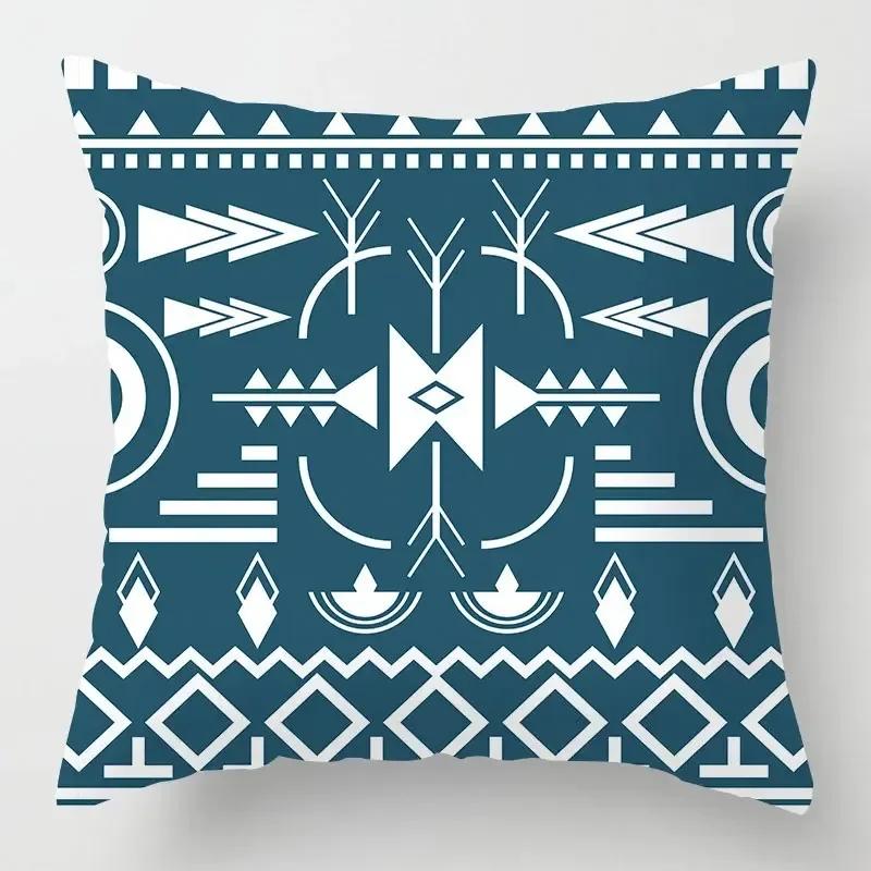 Home Decor Cushion Cover Abstract Mysterious Pattern Print Office Sofa Pillow Cover
