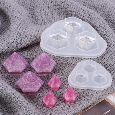 1 pz Mini stampo in silicone a forma di diamante fai da te fatto a mano per accessori per gioielli stampo bianco stampo per decorazioni per torte forniture da cucina