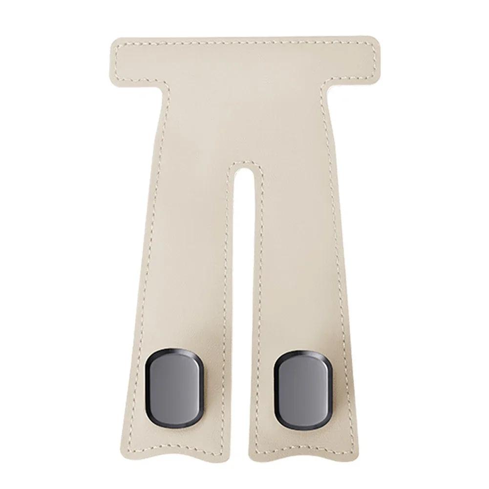 Universal Car Passenger Glove Box Hidden Hooks Purse Bag Suede Leather Hanger Hat Holder Interior Storage Auto Hook Accessories