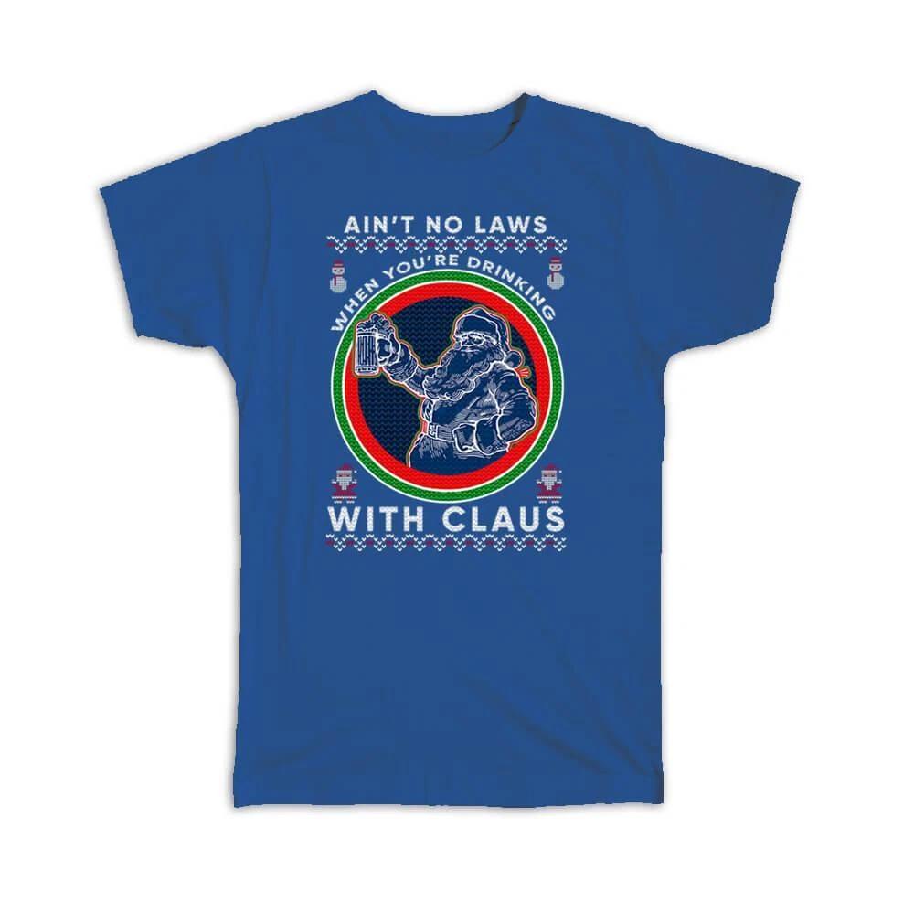 

Gift T-Shirt : Drinking With Santa Claus For Drinks Lover Christmas Funny Art S