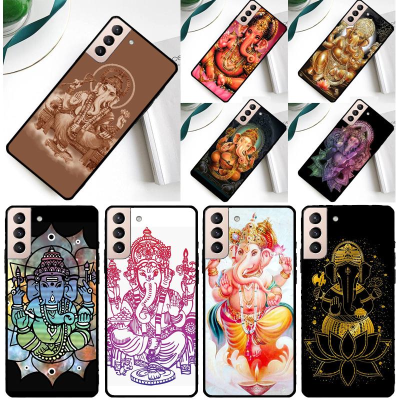 Ganesh Elephant God Phone Case For Samsung Galaxy S25 Ultra S9 S10 S20 S21 FE S22 S23 S24 Plus S24 Ultra Cover