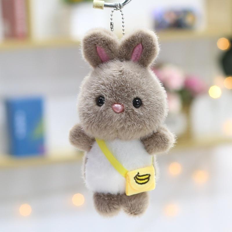 4-inch Plush Toy Doll Creative Pendant Claw Machine Keychain Doll Cute Little Rabbit Rag Doll