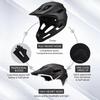 Adult Full Face Bike Helmet Mountain Bike Helmet BMXDirtbike Skateboard With Detachable Chin Guard Safety Head Protection