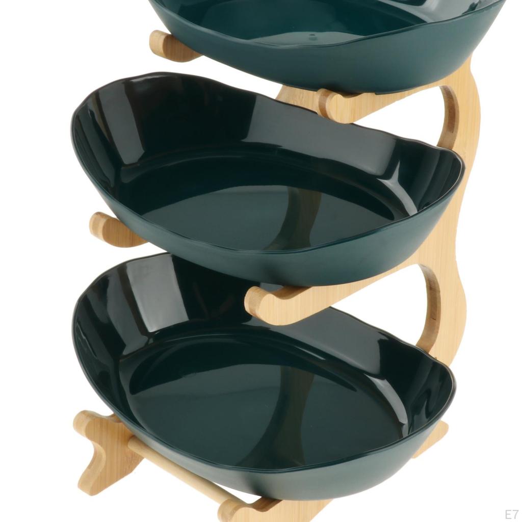 Obstschale Servierschüssel Speisenständer Präsentationsständer Süßigkeitenregal 2/3 Etagen