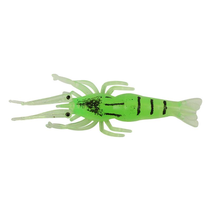 Luminous Soft Shrimp Bait with Hook - 5pcs, Simulated Small Grass Shrimp
