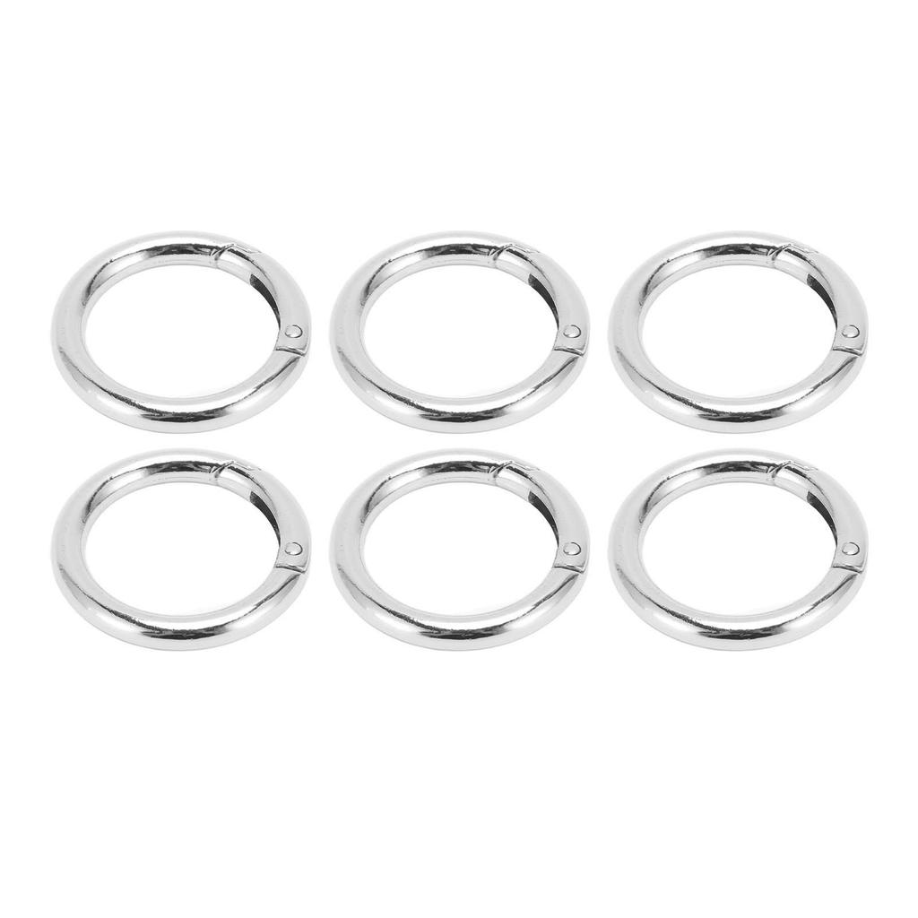 20Pcs Spring O Rings 1.69in Diameter 0.24in Thick Strong Copper Secure Closure Spring Buckles for Purse Bag Jewelry