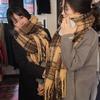 Maillard Autumn and Winter Atmosphere Scarf Female Korean Version Senior White with Thickened Warm Student Couple Fringed Scarf