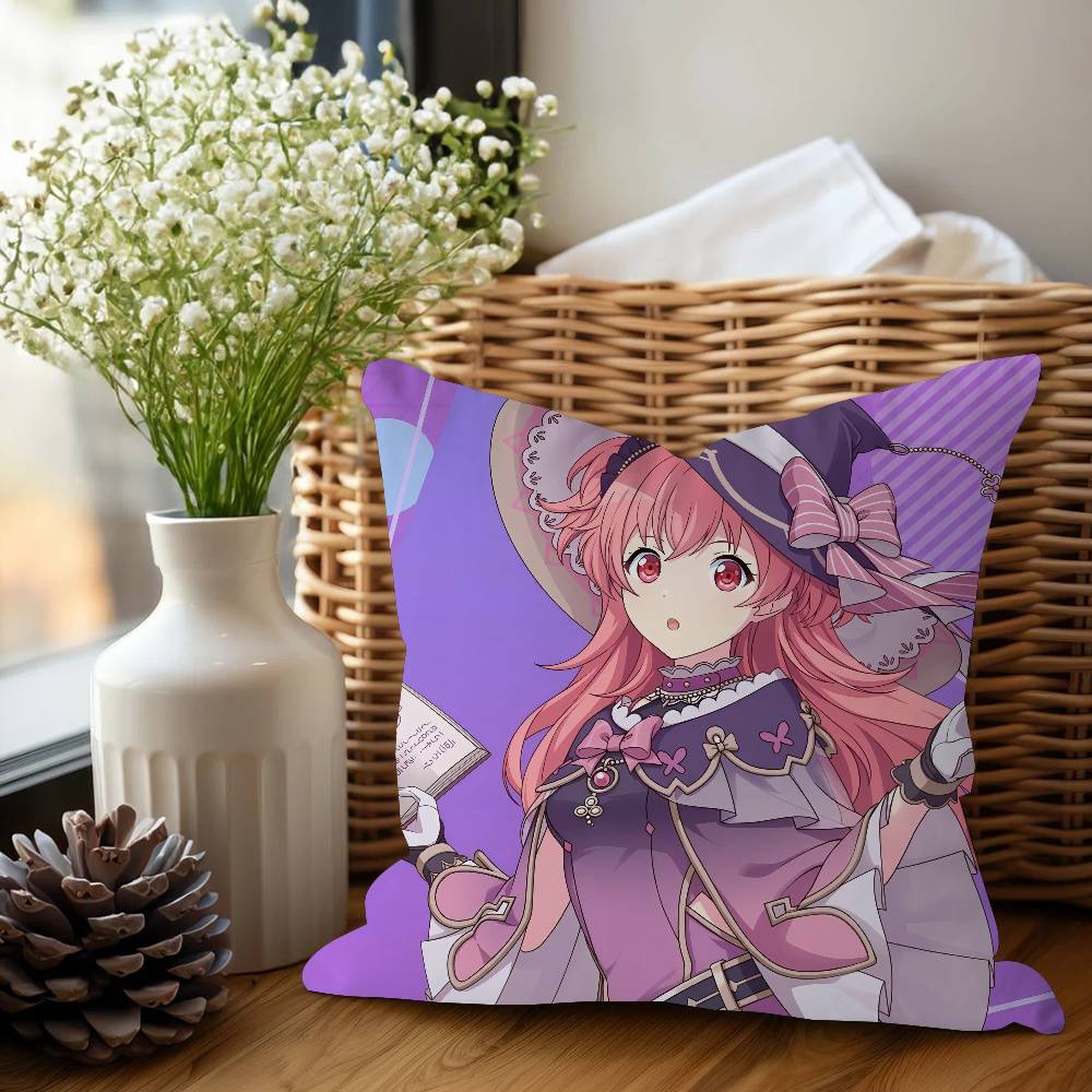 

Anime Airi Momoi Office Cushion Pillowcase Car Cushion Cover45X45CM Lumbar Pillowcase Sofa Pillowcover 12x12Inch