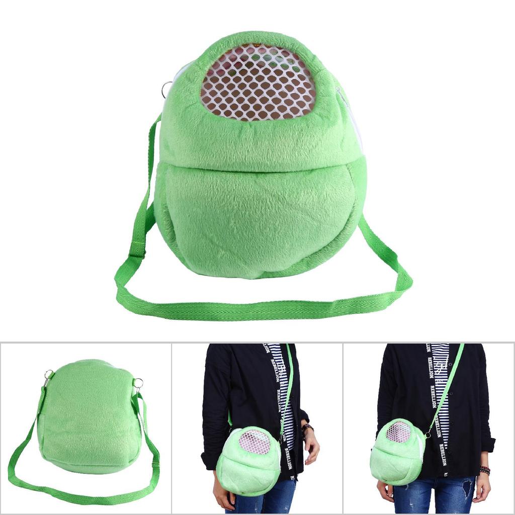 Pet Carrier Breathable Pocket Hamster Rabbit Ferret Travel Sleeping Hanging Bed Bag (Green)
