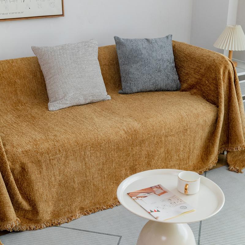 

Полотенце для дивана из шерстяной пряжи, зимний утолщенный и теплый чехол для дивана, осеннее и зимнее кожаное одеяло для дивана с защитой от кошачьих царапин 180*130