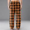 Men's Flannel Pocket Casual Pants, Printed Pocket Casual Pants, Home Sleeping Pants