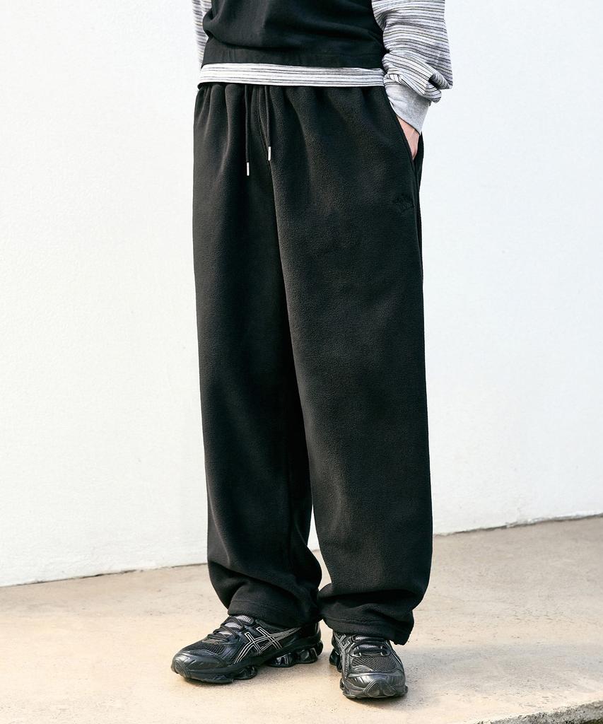 Peullukeu Signature Logo Adapt Fleece Pants Black Ftp209