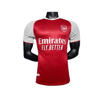 Koszulka domowa Arsenalu 2025-2026 Edycja Zawodnicza: Saka No. 7, Ryż Nie. 41, Domann Nie. 56