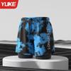 Mens Double-Layered Board Shorts Swim Trunks Beach Swimming Surfing Quick-Dry Anti-Chafe Athletic Swimwear