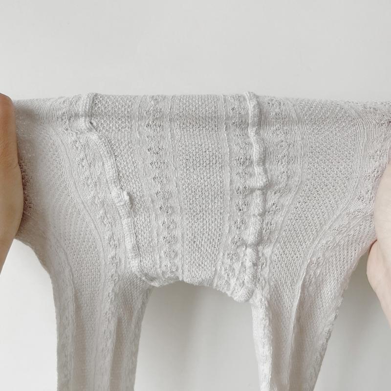 Girls Bow Pantyhose For Baby Sweet Style Princess Socks Thin Mesh Bottom Pantyhose For Girls Breathable Cute Summer