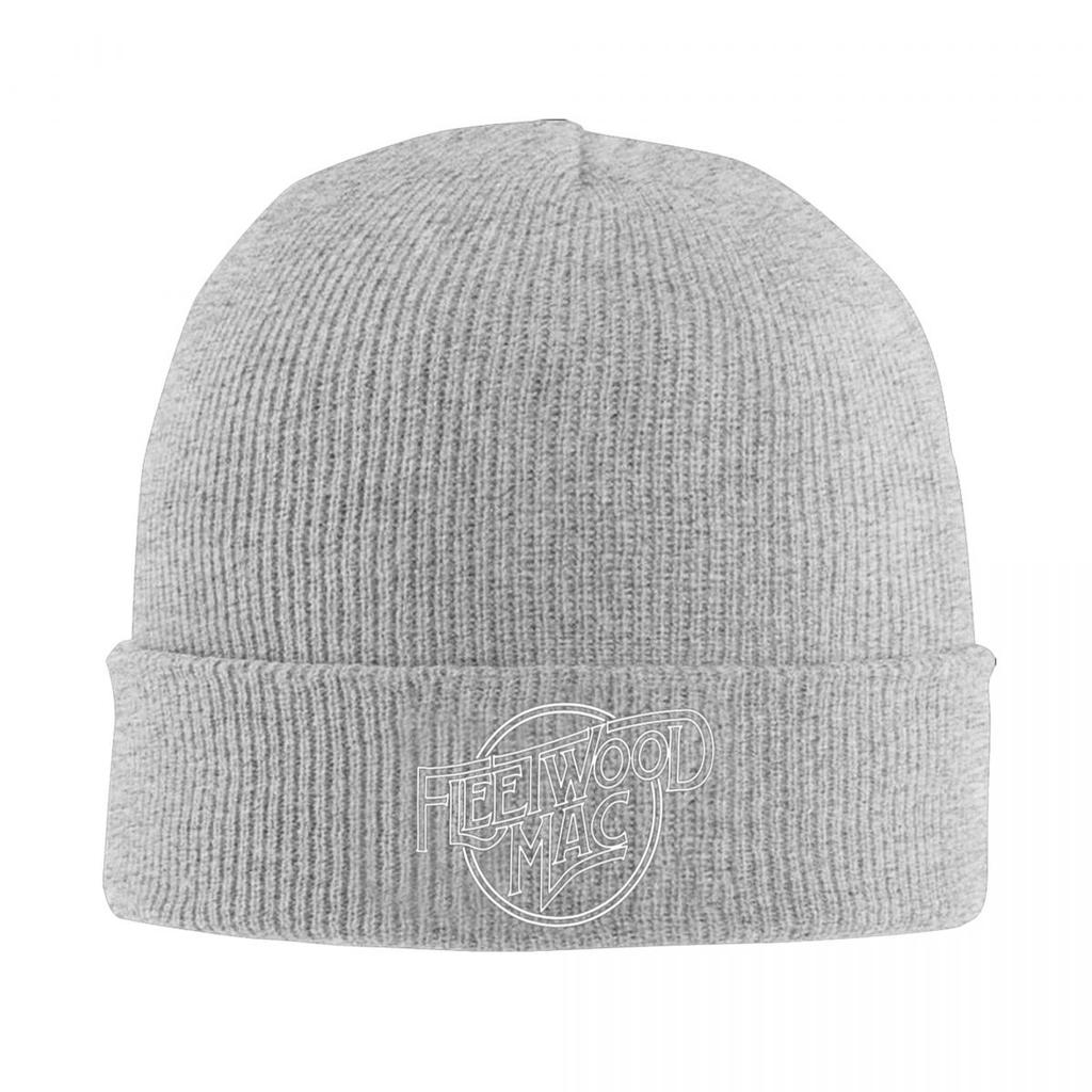 Classic Fleetwood Mac Logo Warm Knitted Cap Winter Knit Bonnet Hat Skullies Beanies Hip Hop Caps for Unisex