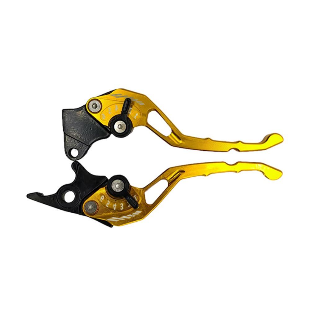 New CNC Motorcycle Brake Lever Adjustable Aluminium Alloy Brake Handle Dual Disc Drum Brake Accessories