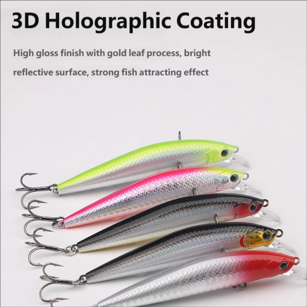 Suspending Minnow Fishing Lure 7/10/12G Long Cast Twitching Bait for Pike Perch Zander ASP Hard Plastic Artificial Bait Freshwater