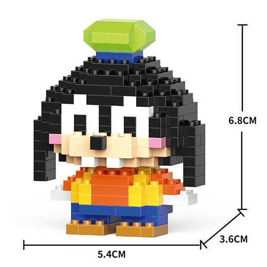 Disney Anime Prinzessin Bausteine Stitch Mickey Mouse Mini Action Spielfiguren Blöcke Spielzeug Ziegel Zusammenbauen Spielzeug Kinder Geschenke