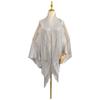 Hollow Summer Scarf Tassel Patchwork Evening Prom Cape Fashion Mantilla Lace Veil  Party