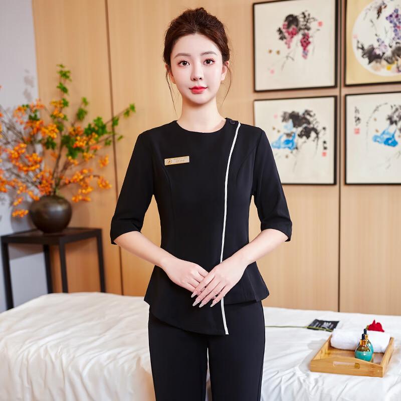 Slimming & Stylish Spa Technician Uniform Set for Women