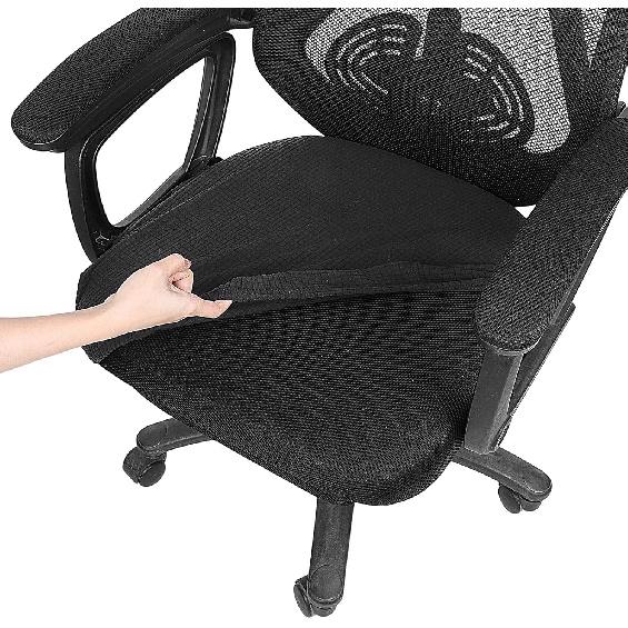 Stretch Jacquard Office Chair Cover, Stretch Office Chair Seat Cushion Covers, Removable Washable Computer Chair-Covers, Universal Gaming-Chair Seat